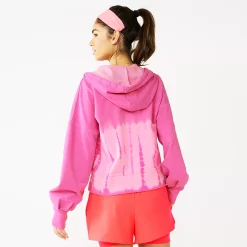 Women's Tek Gear® French Terry Crop Zip-Up Jacket -Tek Gear store 5260235 ALT