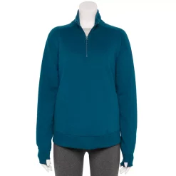 Women's Tek Gear® Quarter-Zip Ultrasoft Fleece Jacket -Tek Gear store 5521867 Blue Crayon