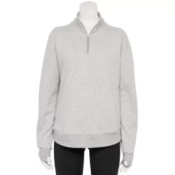 Women's Tek Gear® Quarter-Zip Ultrasoft Fleece Jacket -Tek Gear store 5521867 Metro Heather