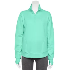 Women's Tek Gear® Quarter-Zip Ultrasoft Fleece Jacket -Tek Gear store 5521867 Shy Green