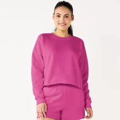 Women's Tek Gear® Ultrasoft Raw-Hem Shorts -Tek Gear store 5523332 Fantasy Berry