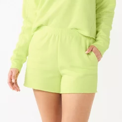 Women's Tek Gear® Ultrasoft Raw-Hem Shorts -Tek Gear store 5523332 Real Lemon