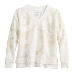 Women's Tek Gear® Ultrasoft Fleece Step-Hem V-neck Top -Tek Gear store 5543909 ALT2