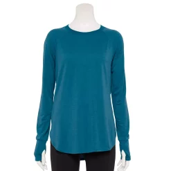 Women's Tek Gear® Long Sleeve Tunic -Tek Gear store 5560866 Blue Crayon