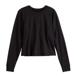 Women's Tek Gear® Easy French Terry Raw-Seam Tee 19 Women's Tek Gear® Easy French Terry Raw-Seam Tee -Tek Gear store 5562562 ALT2