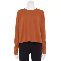 Women's Tek Gear® Easy French Terry Raw-Seam Tee 13 Women's Tek Gear® Easy French Terry Raw-Seam Tee -Tek Gear store 5562562 Cinnamon Coffee