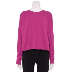 Women's Tek Gear® Easy French Terry Raw-Seam Tee 12 Women's Tek Gear® Easy French Terry Raw-Seam Tee -Tek Gear store 5562562 Fantasy Berry