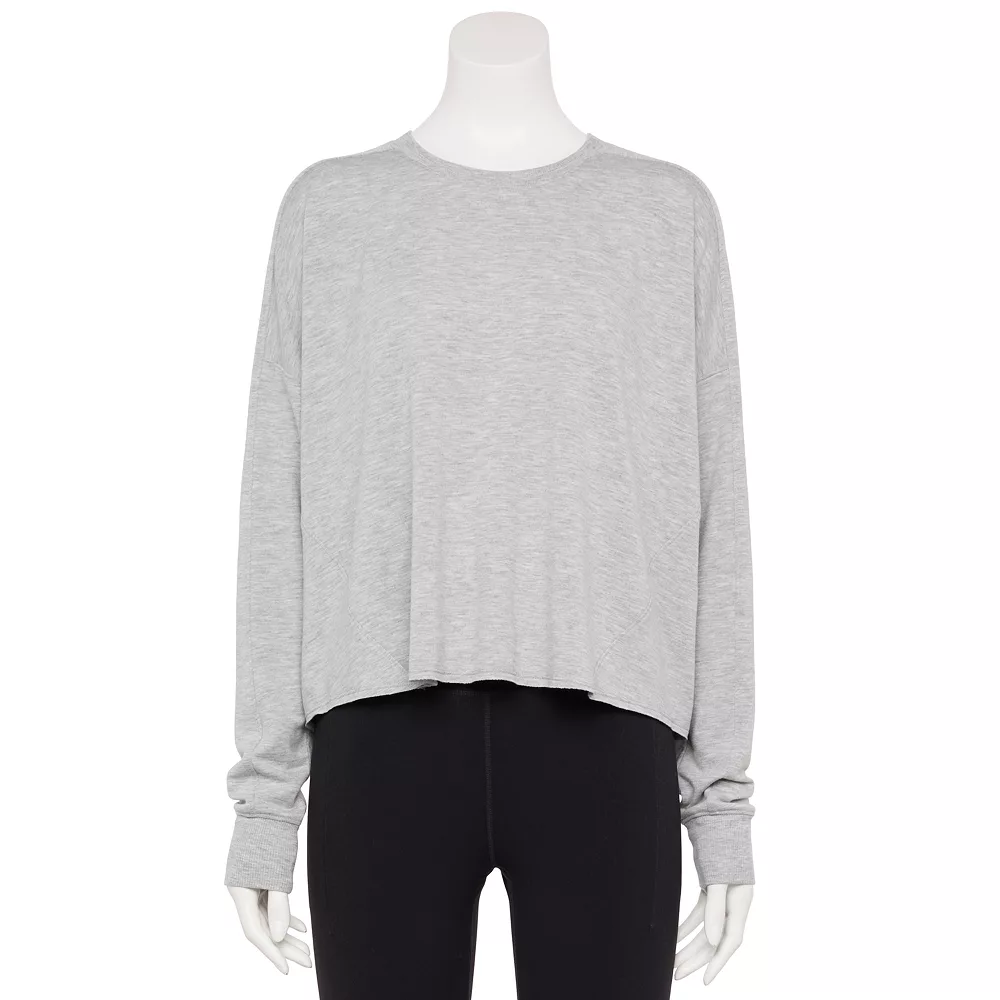 Women's Tek Gear® Easy French Terry Raw-Seam Tee 7 Women's Tek Gear® Easy French Terry Raw-Seam Tee - Image 7