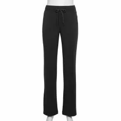 Women's Tek Gear® French Terry Straight-Leg Pants -Tek Gear store 5562619 Black