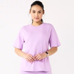 Women's Tek Gear® Oversized Tee 10 Women's Tek Gear® Oversized Tee -Tek Gear store 5565437 Little Lavender