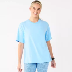 Women's Tek Gear® Oversized Tee 12 Women's Tek Gear® Oversized Tee -Tek Gear store 5565437 Wildflower Blue