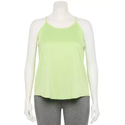 Plus Size Tek GearĀ® Cross-Back Performance Tank