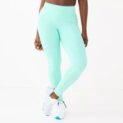 Petite Tek Gear® Ultrastretch High-Waisted 7/8 Leggings with Side Pockets 23 Petite Tek Gear® Ultrastretch High-Waisted 7/8 Leggings with Side Pockets -Tek Gear store 5567569 Shy Green