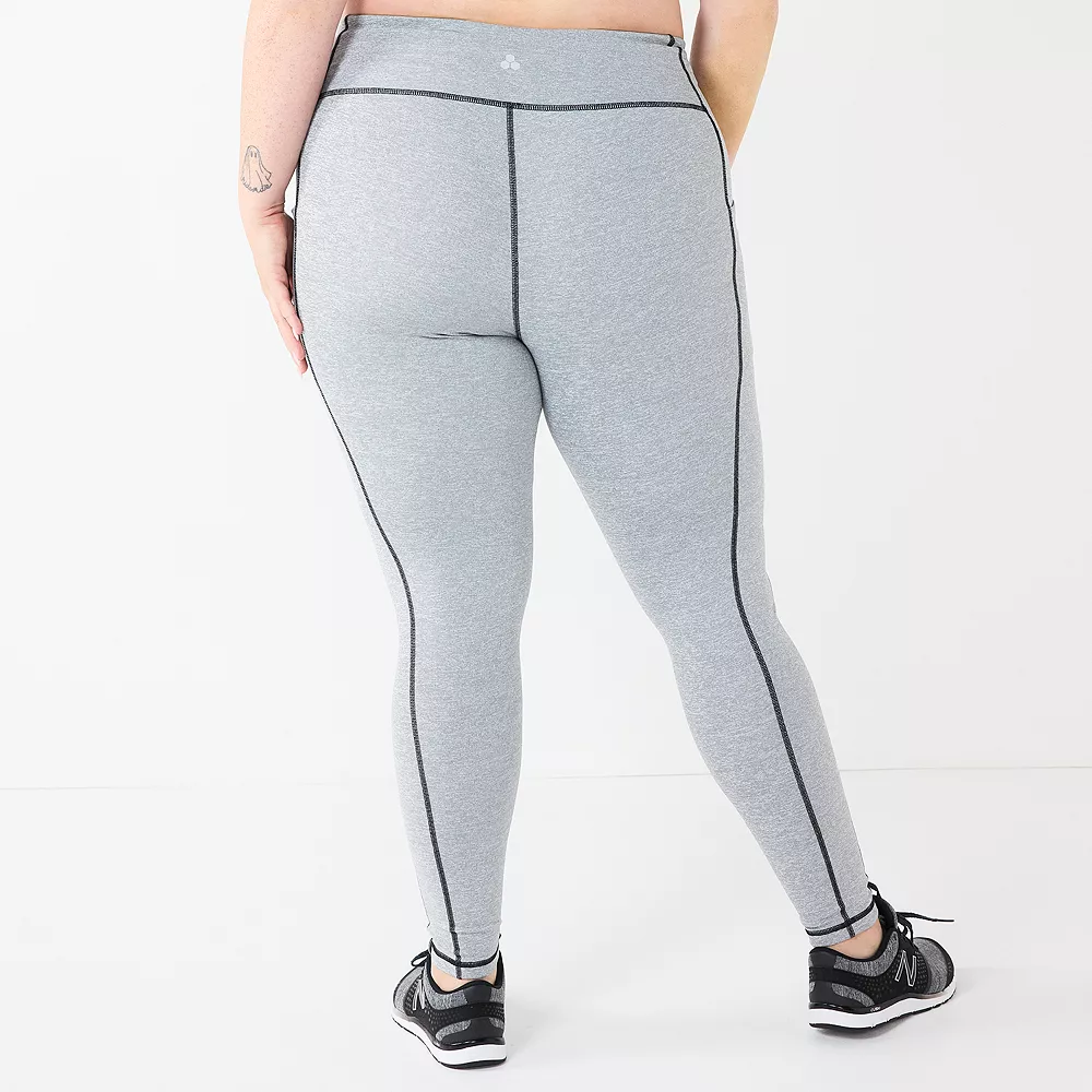 Plus Size Tek Gear® High-Waisted Ultrastrech Side Pocket Leggings 9 Plus Size Tek Gear® High-Waisted Ultrastrech Side Pocket Leggings - Image 9