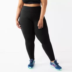 Plus Size Tek Gear® High-Waisted Ultrastrech Side Pocket Leggings 12 Plus Size Tek Gear® High-Waisted Ultrastrech Side Pocket Leggings -Tek Gear store 5567969 Black