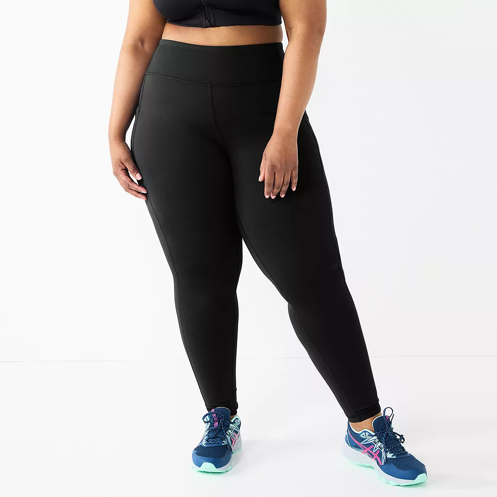 Plus Size Tek Gear® High-Waisted Ultrastrech Side Pocket Leggings 4 Plus Size Tek Gear® High-Waisted Ultrastrech Side Pocket Leggings - Image 4