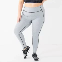 Plus Size Tek Gear® High-Waisted Ultrastrech Side Pocket Leggings 11 Plus Size Tek Gear® High-Waisted Ultrastrech Side Pocket Leggings -Tek Gear store 5567969 Gray
