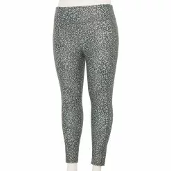 Plus Size Tek Gear® Core High-Waisted Side Pocket 7/8 Leggings -Tek Gear store 5568006 Storm Animal