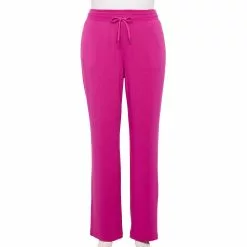 Plus Size Tek Gear® French Terry Straight-Leg Pants -Tek Gear store 5568084 Fantasy Berry