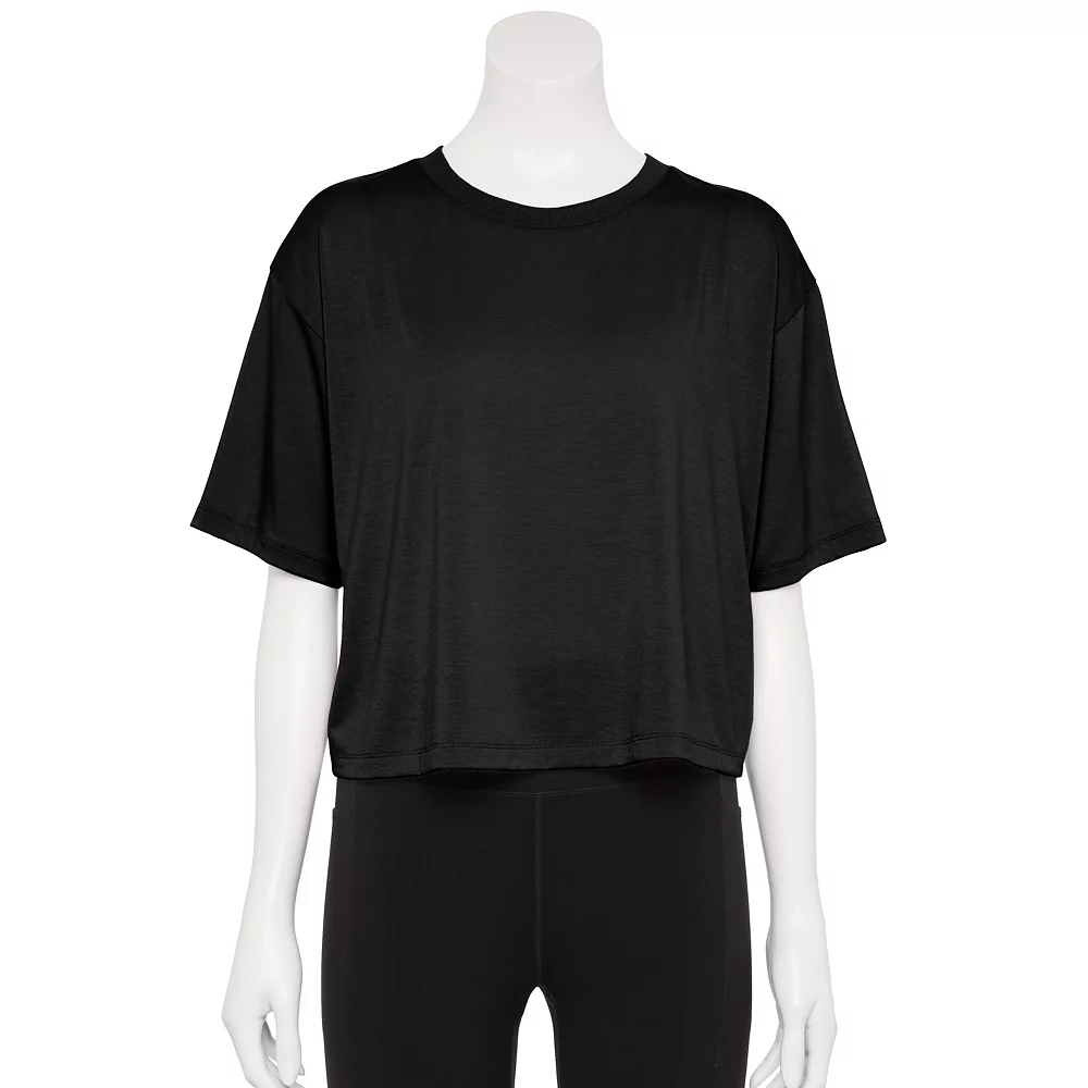 Women's Tek Gear® Crop Easy Tee 3 Women's Tek Gear® Crop Easy Tee - Image 3