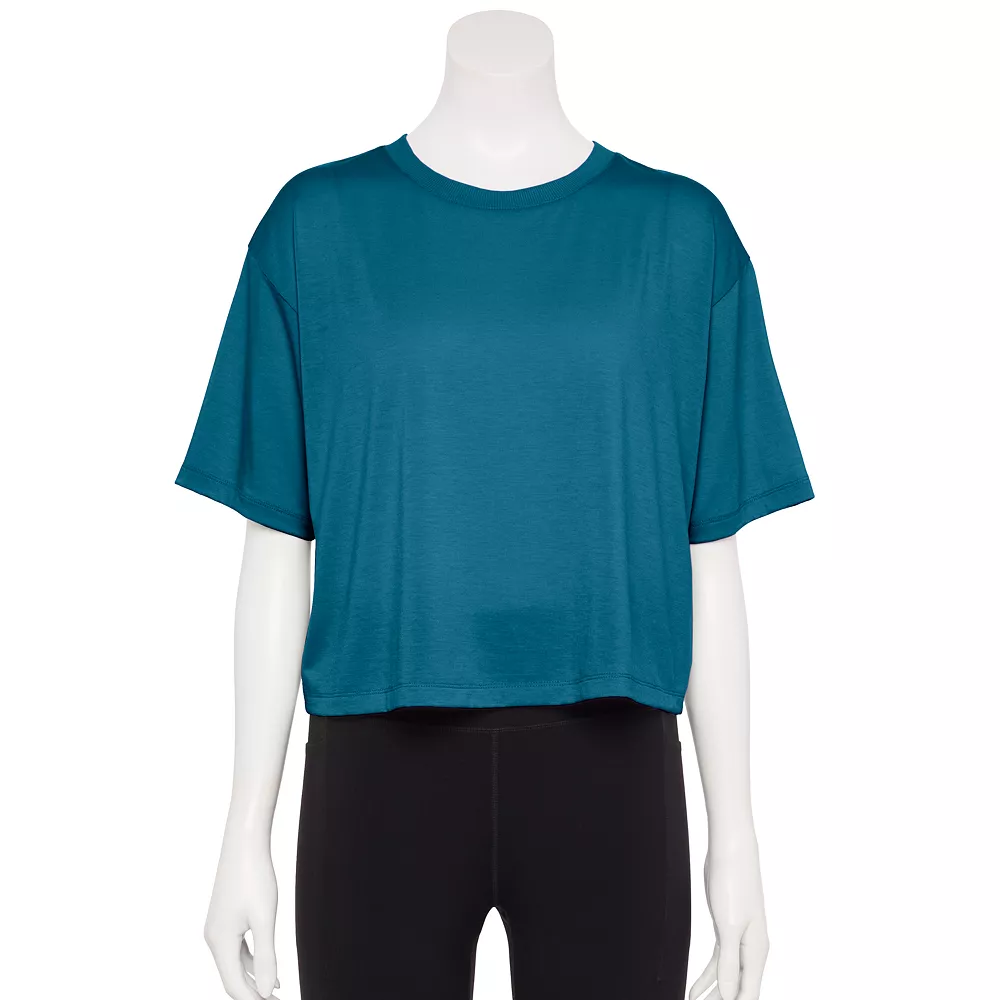 Women's Tek Gear® Crop Easy Tee 1 Women's Tek Gear® Crop Easy Tee