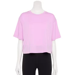Women's Tek Gear® Crop Easy Tee 12 Women's Tek Gear® Crop Easy Tee -Tek Gear store 5575182 Little Lavender