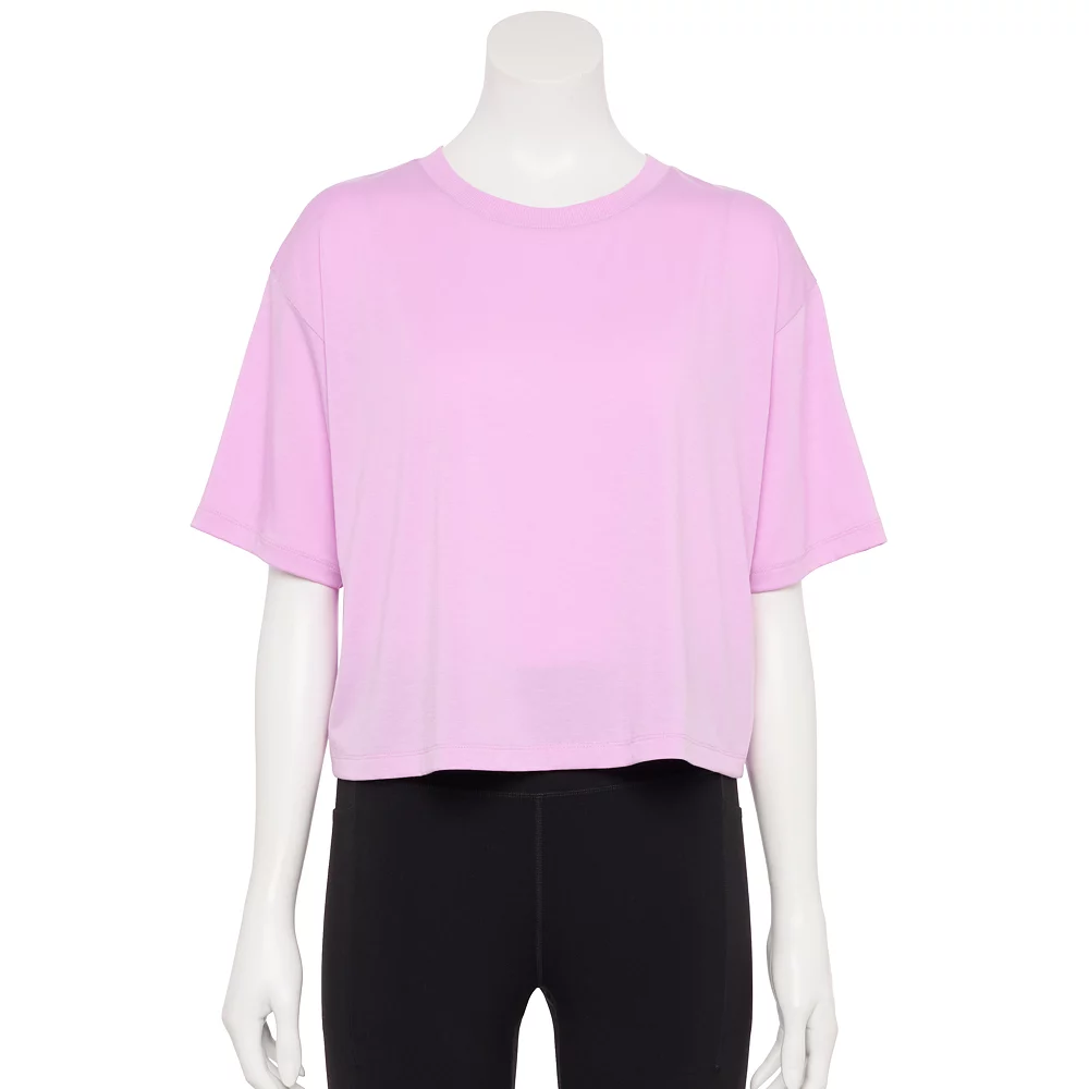 Women's Tek Gear® Crop Easy Tee 4 Women's Tek Gear® Crop Easy Tee - Image 4