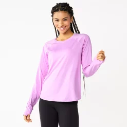 Women's Tek Gear® Performance Long Sleeve Tee -Tek Gear store 5653105 Little Lavender