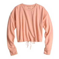 Women's Tek Gear® Stretch Fleece Cinched-Waist Top -Tek Gear store 5661474 ALT2