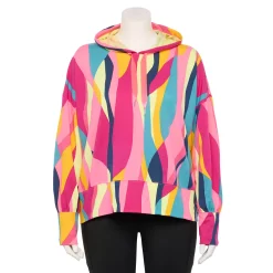 Plus Size Tek GearĀ® French-Terry Cropped Hoodie