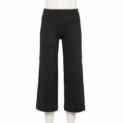 Women's Tek Gear® Ultrastretch Wide Leg Crop Pant -Tek Gear store 5673064 Black