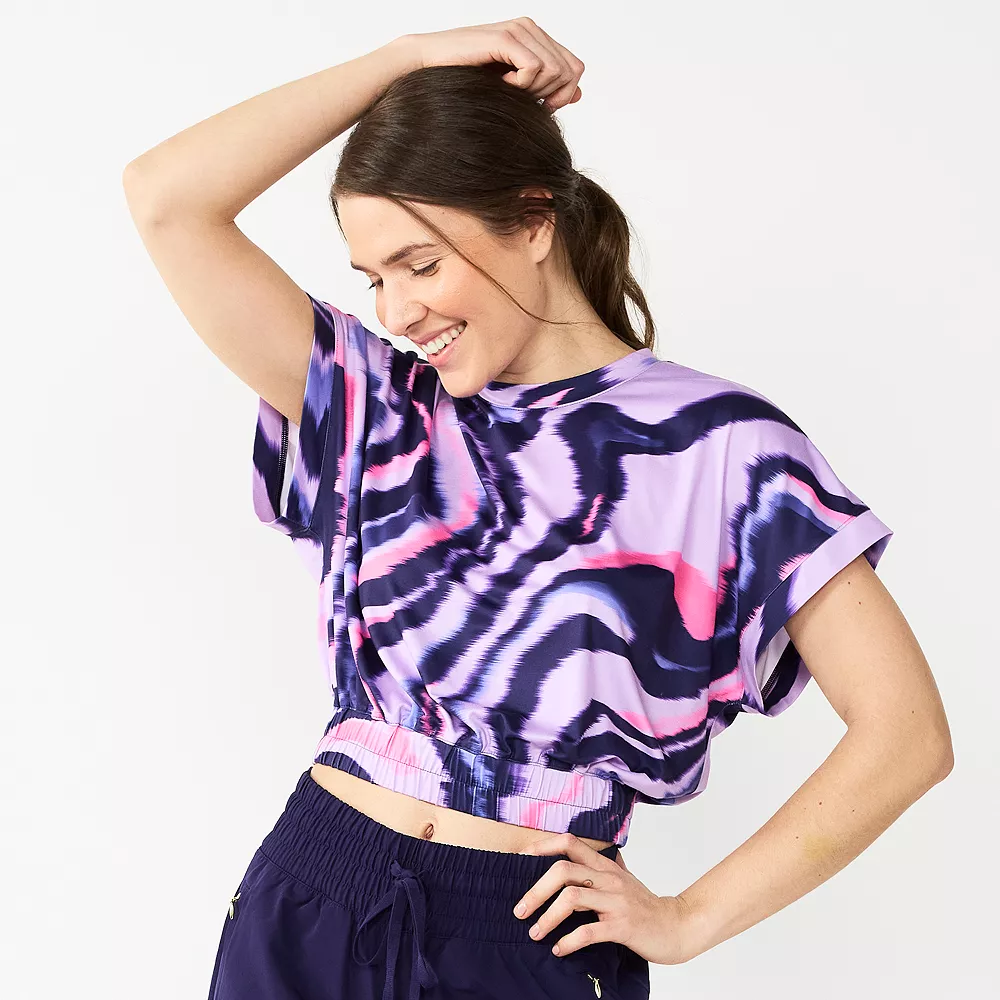 Women's Tek Gear® Batwing Crop Top 3 Women's Tek Gear® Batwing Crop Top - Image 3