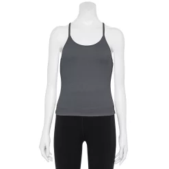 Women's Tek Gear® Brushed Strappy Tank -Tek Gear store 5983577 Charcoal